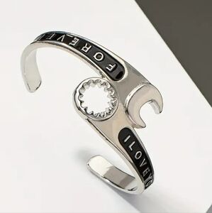 New! MEN'S I Love You Forever Box Wrench Cuff Bracelet.